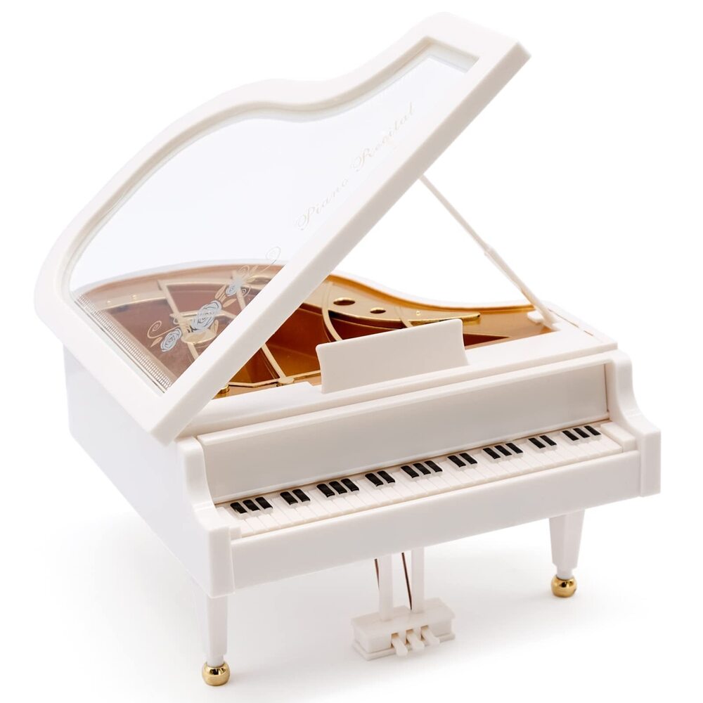 9263 Piano Music Box, Wind Up Musical Boxes, Classical Music Box for Girls
